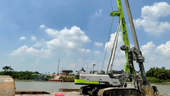 ZOOMLION Rotary Drilling Rig Helps Build Bac Ninh Bridge Project in Vietnam