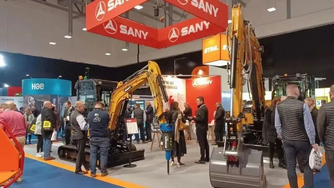 SANY SY19E Electric Excavator Sold Well at Executive Hire Show