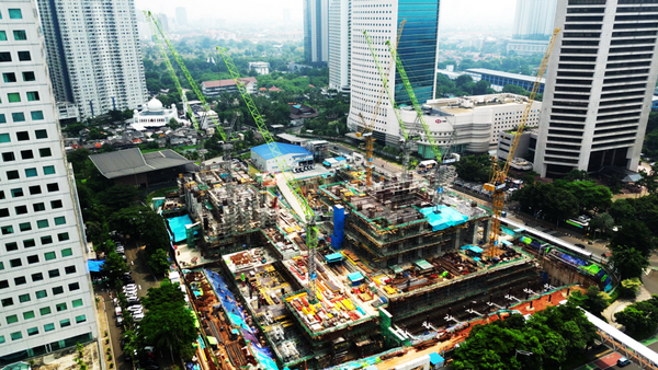 ZOOMLION Tower Cranes Help Build a New Landmark in Indonesia