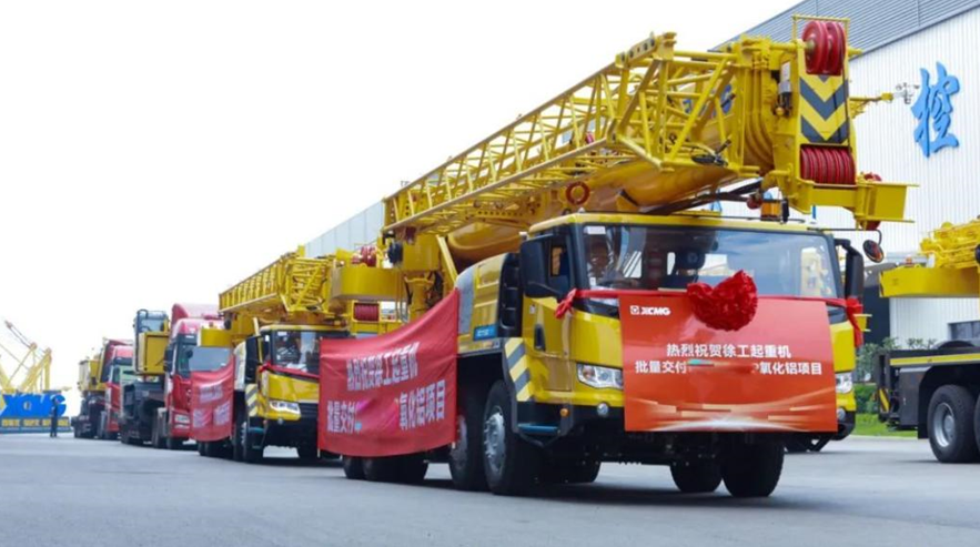 XCMG Ships Second Batch of Intelligent Wheel and Crawler Cranes to Southeast Asia