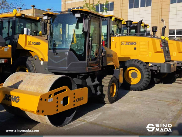 Argentina - 1 XCMG XC740K & 1 XC7-TV12 Skid Steer Loader & 1 XS65 Road Roller