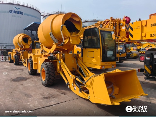 Algeria - 1 Unit XCMG SLM3500S Self Loading Mixer & 1 CIMC Semi Trailer
