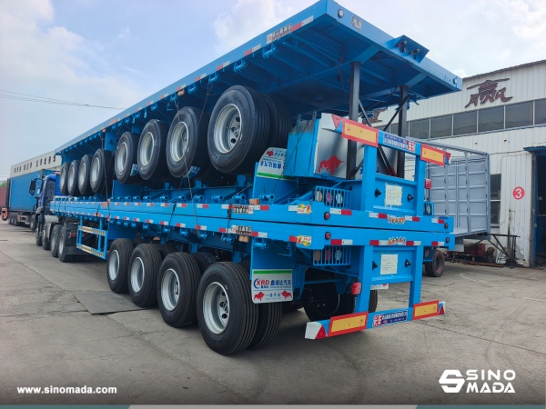 Senegal - 3 Units LUOSHEN Flatbed Semi Trailer