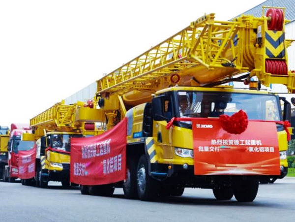 XCMG Ships Second Batch of Intelligent Wheel and Crawler Cranes to Southeast Asia